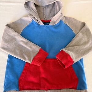 The Children's Place Blue, Gray & Red Colorblock Hooded Sweatshirt